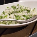 食堂ヒゲ - イワシのグリル(ジャガイモのグリルorフライドポテト付)(一尾)(700円)のソース