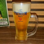 ろばた 魚花 - ビールはプレモル