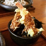 Soba Dokoro Kobushi - ミニ天丼(海老、野菜のかき揚げ)