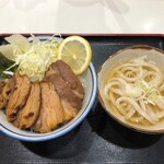 手打ちうどん ろだい - 日替わりランチ(やわらか煮豚とキャベツうまうま丼小うどん付)