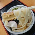 かわたうどん - 麺のリフトアップ