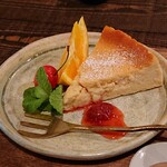 カフェ江湖庵 - 米粉のチーズケーキ
