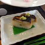 食彩工房 そばの華 - 山葵を乗っけて