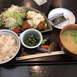 魚山亭 - ちきん南蛮定食（1000円）
