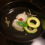 Yamatoya - 鱧のカツオ出汁の椀、じゅんさい