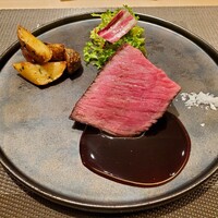銀座 大石 - 飛騨牛飛び牛　ランプ肉の炭火焼き