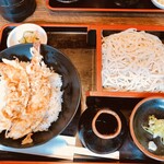 Soba Dokoro Nusamai - えび天丼そばセット　1000円