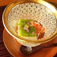 隨縁亭 ホテルモントレ グラスミア大阪 - 車海老とおくら長芋羮