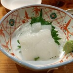 長久酒場 - アオリイカのお造り 税込900円