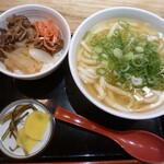 Shokujidokoro Nyu Inaba - うどんとミニ牛丼セット