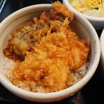 竹家 - ミニ丼:天丼【いか・なす・きす】