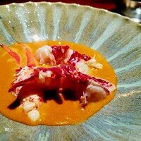 蒼 - ブルトン産オマールブルー　アメリケーヌソース　このために、ここまで量を減らされることに甘んじて来た。惜しみ無く爆食(笑)