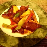 中国料理 翡翠宮 - 健美コース　牛肉のきのこソース炒め