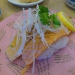 回転寿し トリトン - 【2012年05月】炙りとろサーモン＠231円。