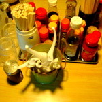 こぐまラーメン - テーブル上