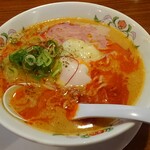 餃子の王将 - 温玉担々麺