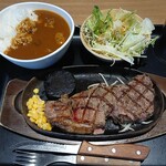 sute-kiandohamba-gudemba-puremiamu - 溶岩焼サーロインステーキ300g☆