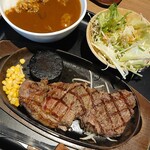 ステーキ&ハンバーグ デンバープレミアム - 溶岩焼サーロインステーキ300g☆