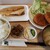 家庭料理 あくび - サバ焼き＆士幌コロッケ(700円)です。