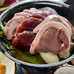 富士見山荘 - 猪肉がたっぷり過ぎて、見えないとこも、猪肉(๑˃̵ᴗ˂̵)