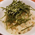 麺屋 六感堂 - 新しょうがの炊き込みご飯ハーフ
