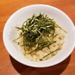 麺屋 六感堂 - 新しょうがの炊き込みご飯ハーフ