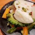 麺屋 六感堂 - 自家製ピクルス