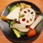麺屋 六感堂 - 自家製ピクルス