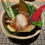 手打ち蕎麦 志庵 - 素揚げ野菜