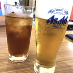 藪木 - クーポン無料のビールと烏龍茶