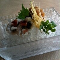 祇園迦陵 - 鱧と鮪の炙り
