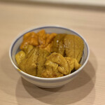 Sushi Watanabe - ウニ4種丼（与一バフン、県売島紫紫、鹿児島シロひげウニ、唐津アカウニ）