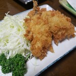 亀善 - アジフライ＆ハムカツ2020.06.29