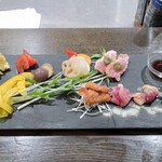 トリワイン ＰＩＫＯＳＨＨＨＵ - １人用お造り４種＋前菜７種