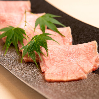 We offer a wide range of cuts, including homemade aged tongue and Matsusaka Chateaubriand.