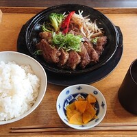 つきはし - 特選黒毛和牛サーロインステーキ膳 1,800円