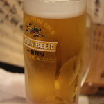 天々 - 生ビール