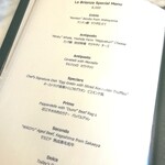 La Brianza - メニューは随時変わりますが、この日はこういうラインナップでしたというご参考に。