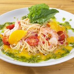 高倉町珈琲 - 色とりどりトマトの冷製パスタ