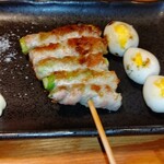 Kushiyaki Rakushu Moja - 豚巻きアスパラ うずら