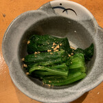 おぎ野 - ほうれん草お浸し