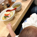 拉麺大公 - トマトとバジルの塩つけ麺