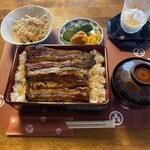 蒸したて焼きたてふっくらうなぎ 川松 - うな重桜二段7700円税込