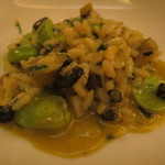 ICARO miyamoto - アワビと空豆のリゾット　香草バターのマンテカート2