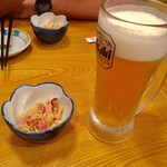 こだわりやま - ビール、お通し