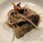 ワインレストラン ドミナス - アンコウと金華サバのサラダ仕立て