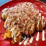 たこやき風風 - たこやき 9ヶ 300円