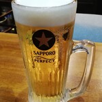 備長炭火焼とり悠 - 生ビール