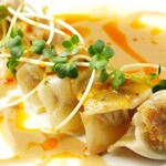 ◆ピリ辛ごまダレ焼餃子