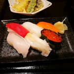 九州料理・京野菜 EZOYA - 寿司6貫